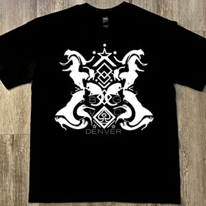 BGVC Denver Cat Crest V.III graphic tee, black, cotton, unisex large